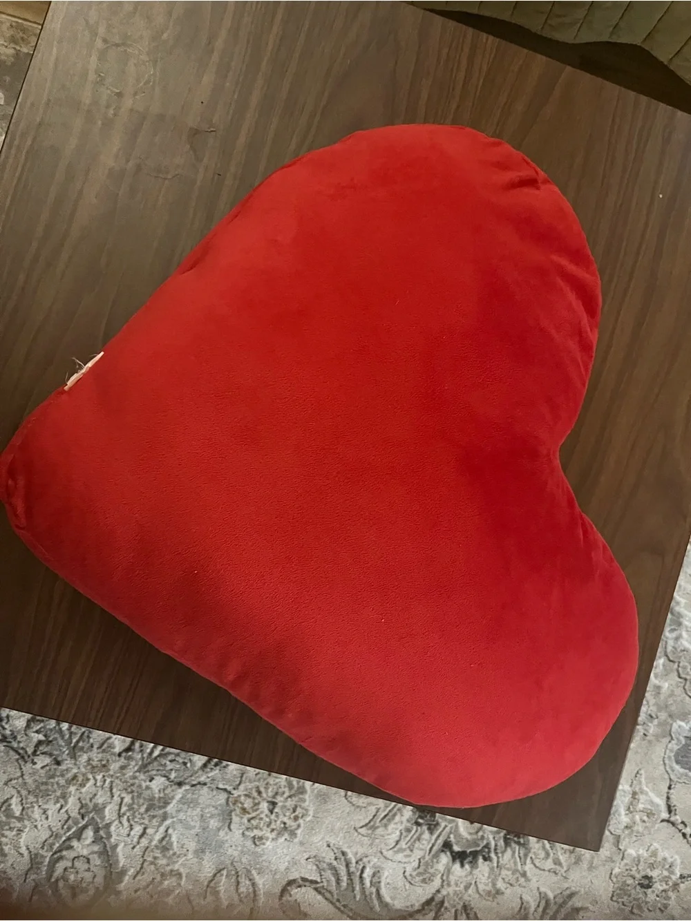 Red Heart Plush Decorative Pillow - Brand:
